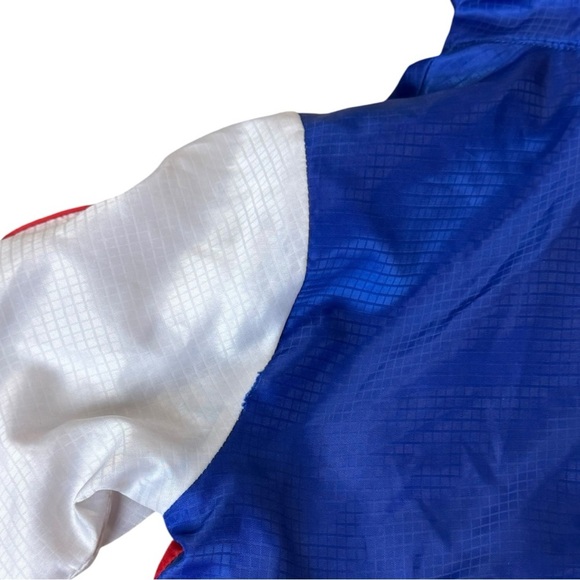 Nike Toddler Red White & Blue Color Block Hooded Fleece Lined Jacket Size 2T - Picture 6 of 10